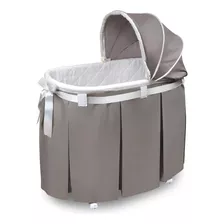 Badger Basket Wishes Oval Bassinet Falda Larga Gris