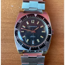 Antiguo Reloj Vintage Caravelle Bulova Diver Mecánico