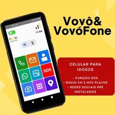 Celular Do Idoso Vovó&vovofone 4g 32gb Icones Grandes Zap