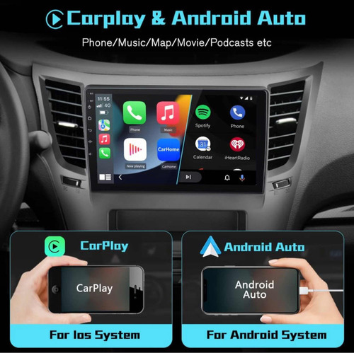 Radio Andorid Carplay 2+32 Subaru Legacy O Outback Foto 3