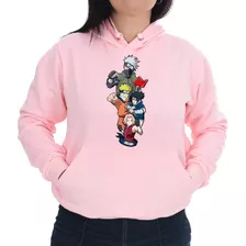 Blusa Moletom Feminina Canguru Naruto Itachi Sakura Sasuke