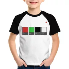 Camiseta Raglan Infantil Music Color Guide