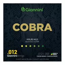 Giannini (brasil), Encordado Acústica .012 Phosphor Bronze