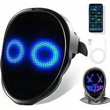 Mascara Led Rgb Multi Personajes Sensor Movimento Bluetooth