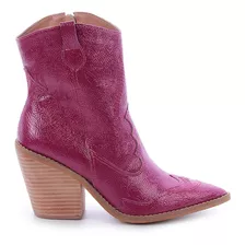 Bota Country Feminina De Salto Com Cano Curto