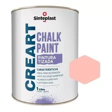 Pintura Tizada Chalked Paint Sinteplast Mate Color Rosa Rococó