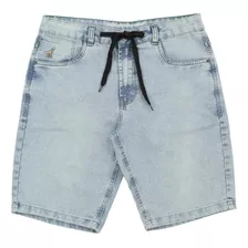 Bermuda Lrg Jeans Reaper Denin Azul Claro - Masculino