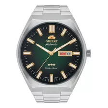 Relógio Orient Masculino Automático Luxo Edição Especial Cor Da Correia Prateado Cor Do Bisel Prateado Cor Do Fundo Verde