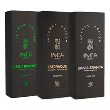 Kit 3 Cx Incensos Sálvia, Estoraque E Breu Branco 27 Varetas