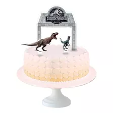 Topper Topo De Bolo Dinossauro Jurassic World 4un