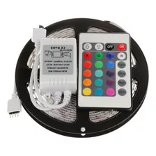 Cinta Led De Colores, 5m Con Control, Protección Silicona