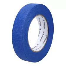 Masking Tape, 1' X 50 M, Azul Truper 12622 Color Azul Oscuro Liso