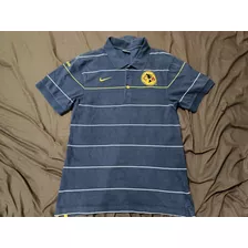 Polo Retro Club América Azul Marino Talla M