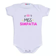 Body Temático Infantil Miss Simpatia