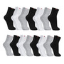 Kit 15 Pares Meias Sport Algodão Cano Médio Sandrini Confort Sortidos 39-43
