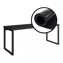 Manta Para Bancada 1x1 2mm Preto Pvc Proteção Borracha