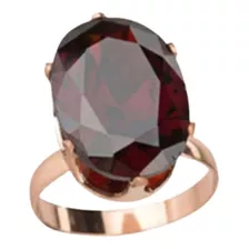 Anillo Ajustable Cristal Rojo Mujer + Bolsa Regalo Joyas