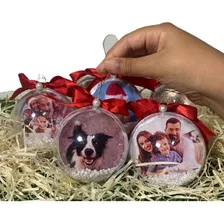 20 Bolas De Natal Personalizadas -fotos -frase- Texto