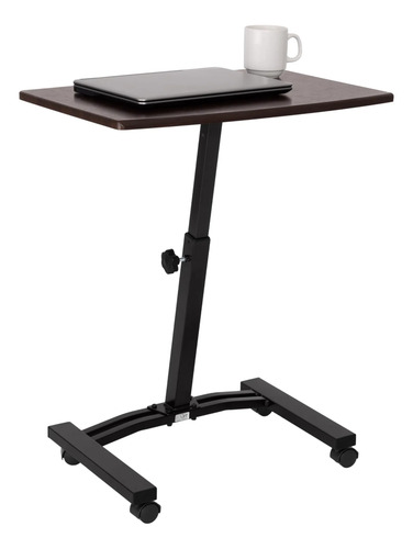 Altura Da Mesa Do Notebook Móvel Seville Classics Marrom-claro