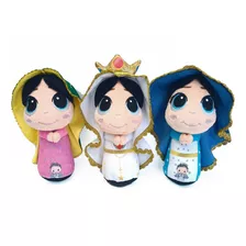 Set X3 Virgen Guadalupe María Y Fátima 27cm Peluche Muñeca 