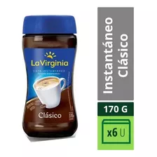 La Virginia Cafe Instantaneo Clasico Sin Tacc 170 Gr X 6 Un