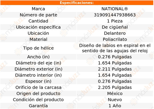 1- Retn Cigeal Del P/ Saab 95 V4 1.7l 70/73 National Foto 3