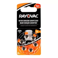 Pila Audicion Rayovac Tamano 13 X 6 Uds