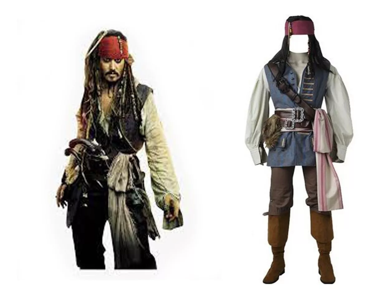 Cosplay Traje Capitão Jack Sparrow