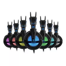 Diadema Gamer Sades Profesional Sonido 7.1 Rgb Locust Plus