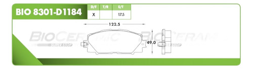 Balatas Delanteras Toyota Prius C 1.5 2012-2021 Bio8301d1184 Foto 7