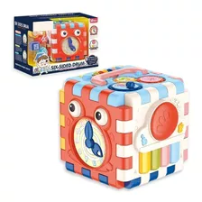 Cubo Didactico Bebe Encastre Reloj Piano Musica Babymovil