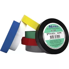 Cinta Aislar Nitto Colores 18mt Color A Elegir (5pz)