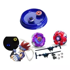 Beyblade Metal Wild Top 02 Bley + Arena + 1 Lançador Led