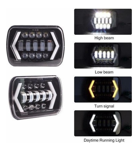 Faro Led Hilux Cherokee Wrangler Chevrolet S10 D21, 5x7, 6x7 Foto 3