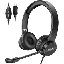 Auriculares Usb Micrófono Pc Portátil, Auriculares Ca...