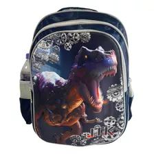 Mochila Dinossauro 3d + Lancheira Térmica + Estojo