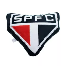 Almofada Fibra Forma De Brasão Time São Paulo Spfc 6x35x50 