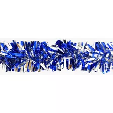 Boa Azul Y Plata Guirnalda Navidad 2 M X 10cm