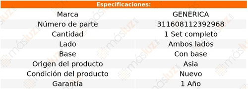 Set Faros Niebla C/base Nissan Note 17/18 Generica Foto 2