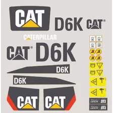 Kit Adesivos Caterpillar D6k Trator De Esteiras