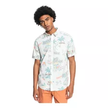 Camisa Quiksilver Hotel Paradiso Hombre Antique White