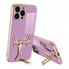 Funda Para Motorola Moto Celular Enchapado Alce Soporte