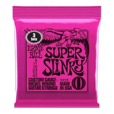 Ernie Ball 09 Pack3 Encordados Guitarra Electrica 2223