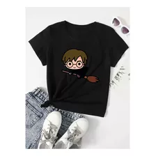 Camiseta Feminina Harry Potter Geek Baby Look Desenho