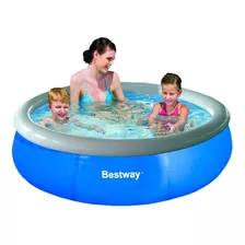 Piscina Inflável Fast Set 1.000l 1,68m X 51cm Bestway Cor Azul