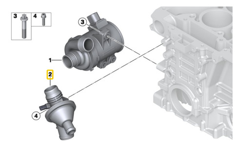 Termostato Para Bmw Serie X3 F25 X3 20i Motor  N20 Foto 3