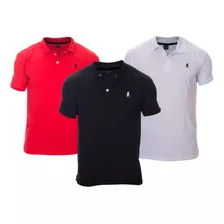 Kit 3 Camisa Polo Frete Grátis Na Compra 2 Kits