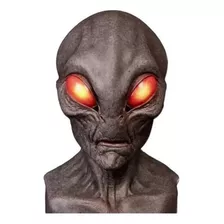 Máscara De Alienígena, Látex De Halloween Realista 3d Color Rojo