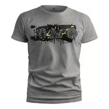 Camiseta Casual Pesca Reels Cinza