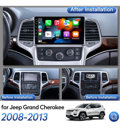 Android Jeep Grand Cherokee 10-13 Touch Carplay Radio Touch Foto 7